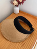 Black Trim Straw Visor