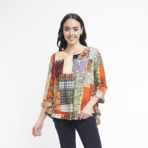 Brahams Frill Top By Orientique