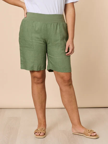 Lux Aster Shorts By Maglia - Olive