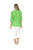 Evie Pleated Top By One Summer - Green