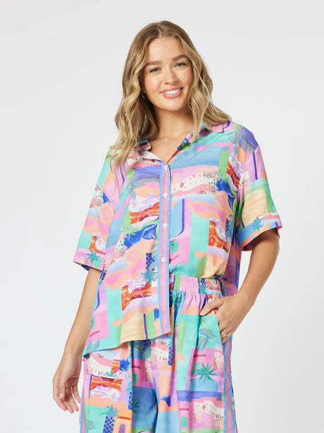 Bahamas Shirt By Threadz - Pink