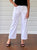 Marine Wide Leg Pant By Threadz  - White