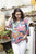 Ikebana Frill Neckline Top By Orientique