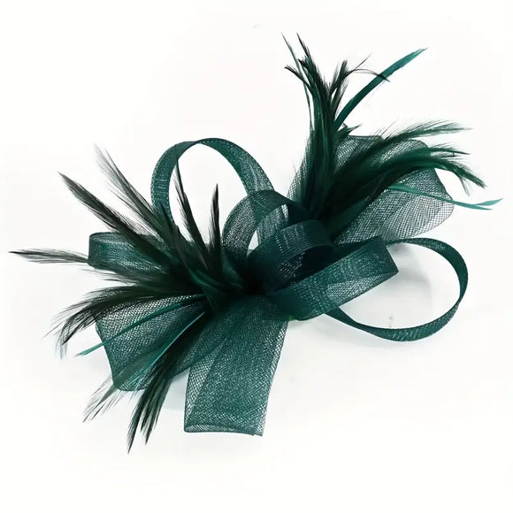 Fascinator Dark Green