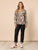 Metropolitan  Animal Print Top By Threadz - Natural Multi
