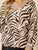 Metropolitan  Animal Print Top By Threadz - Natural Multi
