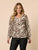 Metropolitan  Animal Print Top By Threadz - Natural Multi