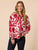 Moulin Rouge Floral Print Shirt By Threadz - Red
