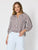 Montecito Stripe Top By Threadz - Coffee