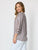 Montecito Stripe Top By Threadz - Coffee