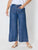 Dune Carpenter Wide Leg Cropped Pant By Threadz - Dark Denim
