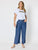 Dune Carpenter Wide Leg Cropped Pant By Threadz - Dark Denim