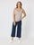 Zara Wide Leg Pant By Threadz - Navy