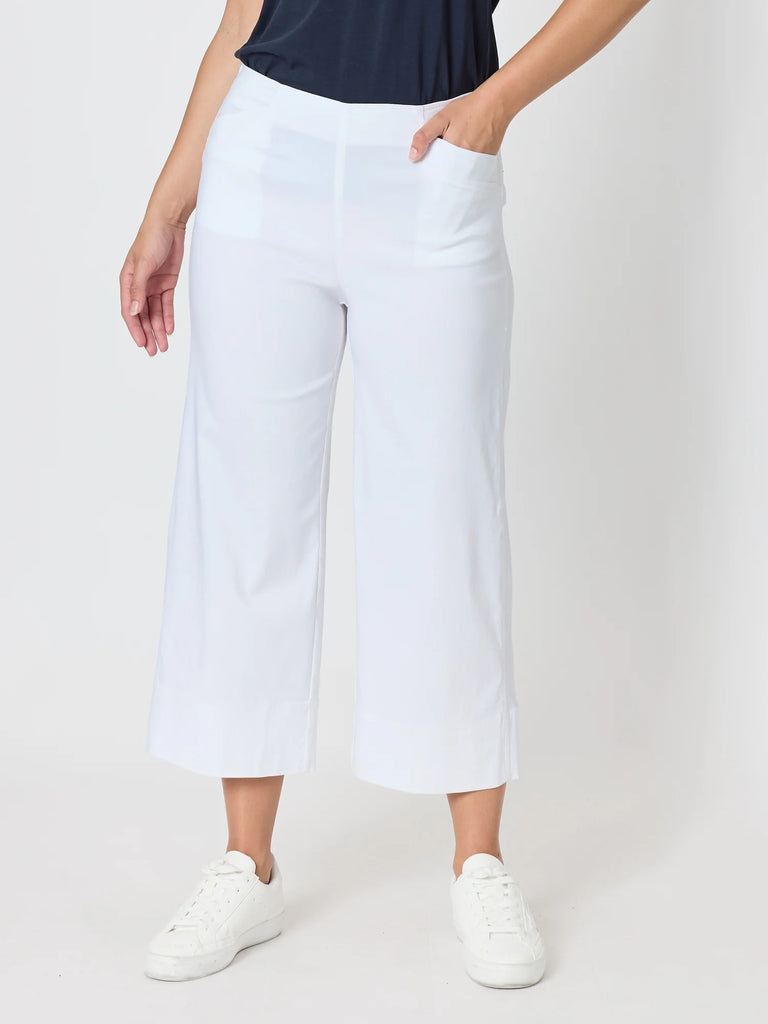 Zara Wide Leg Pant By Threadz - White
