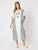 Sevilla Stripe Print Dress By Clarity - White/Black