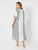 Sevilla Stripe Print Dress By Clarity - White/Black