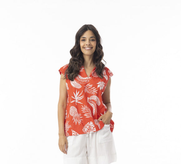 Comodoro Top By Orientique - Red