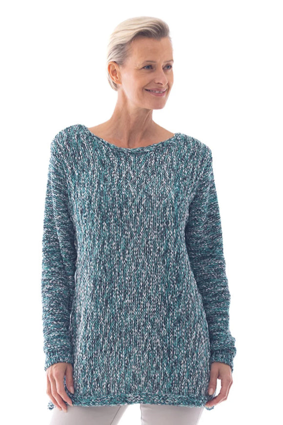 Knit Jumper By Cafe Latte - Teal