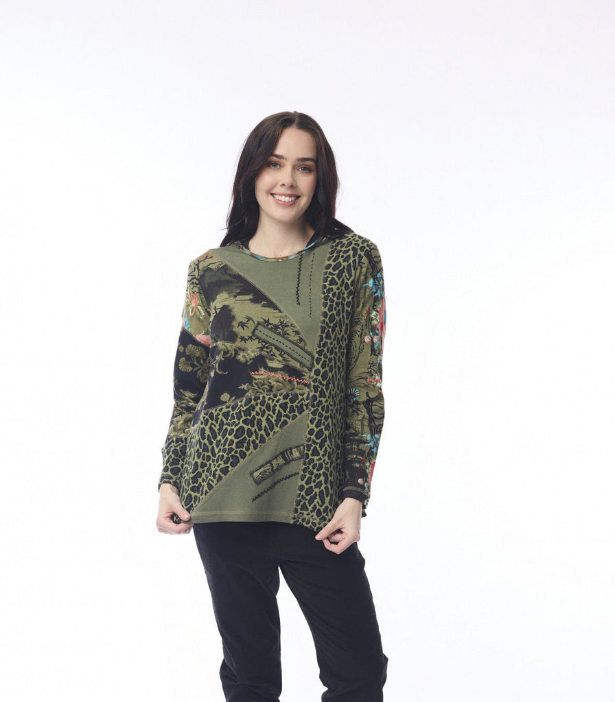 Keqioa Patch Top By Orientique