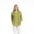 Evie Pleated Top By One Summer - Moss Green