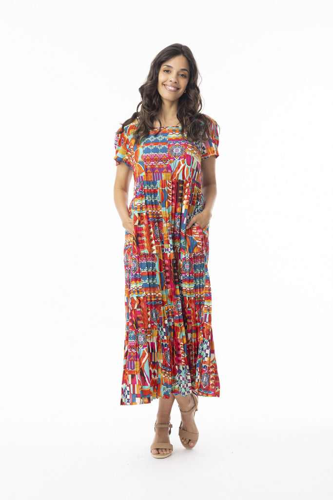 Peru Midi Layer Dress By Orientique