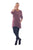 Marle Knit L/Sleeve Tunic Top By Cafe Latte - Wine