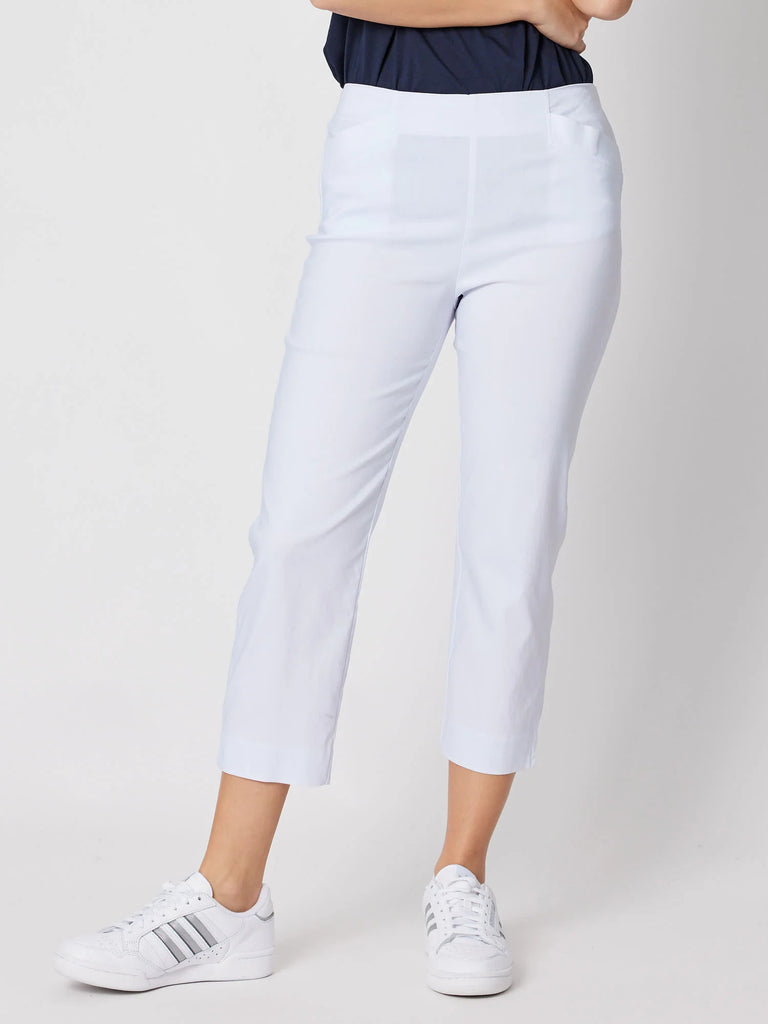 Zara Stretch Pant By Threadz - White