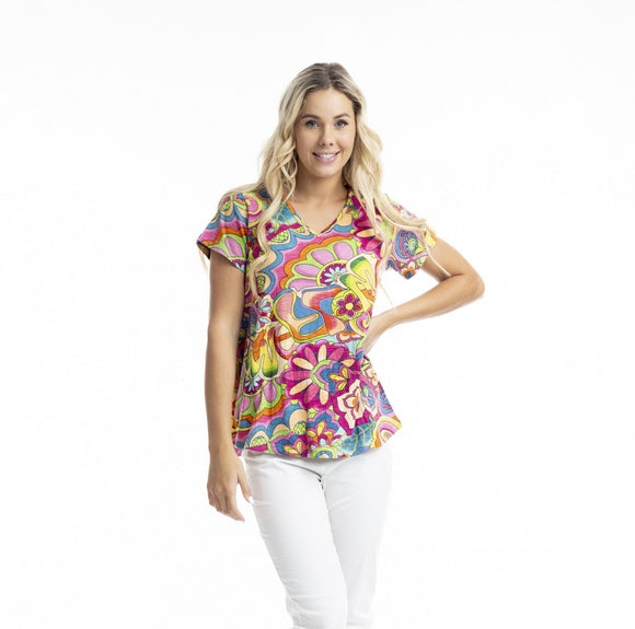 Santa Monica Contemporary Top By Orientique