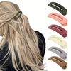 Flat Matte Hair Claw - Light Beige