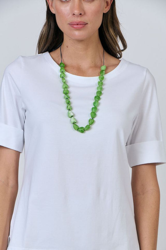 Namastai Resin Necklace - Green