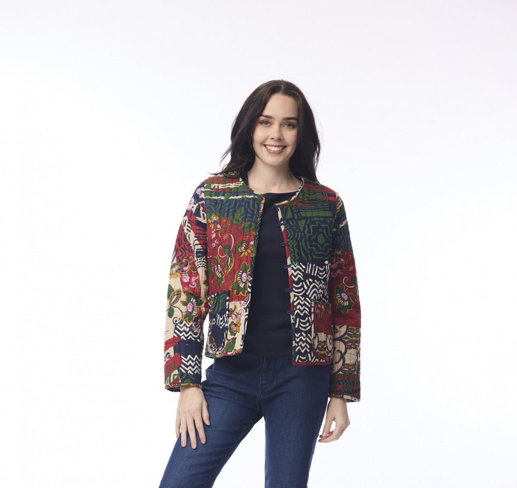 Zapotec Quilted Jacket By Orientique - Print