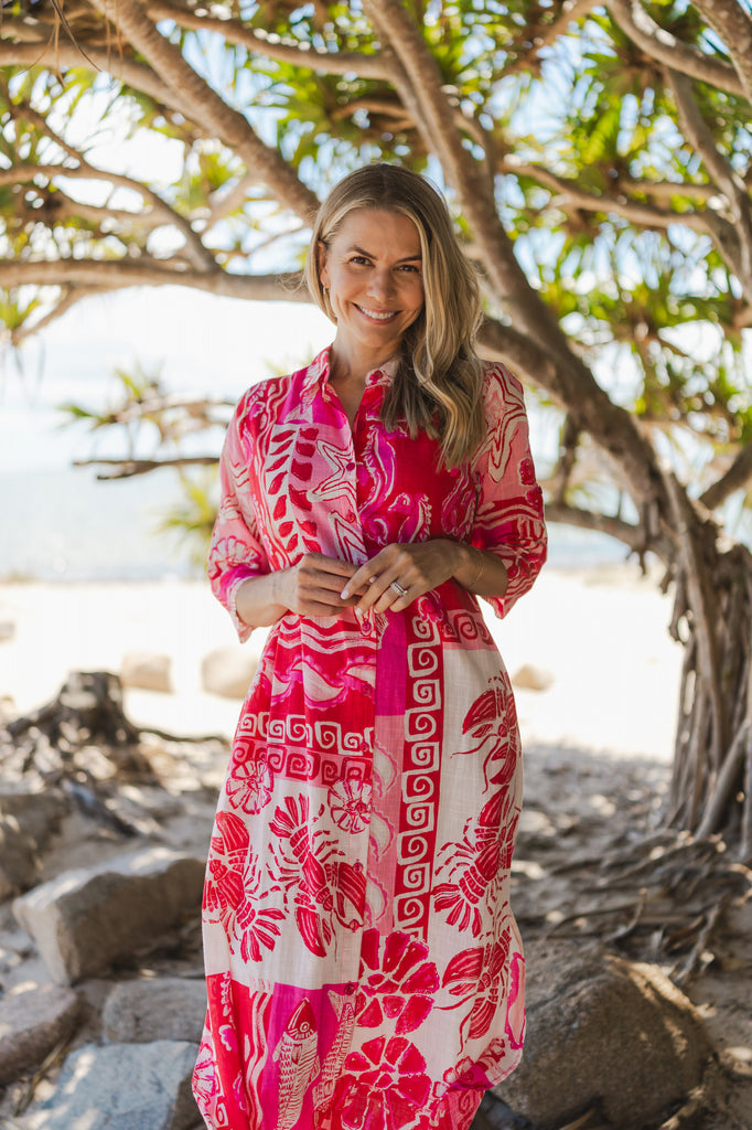 Sofia Shirt Dress By One Summer