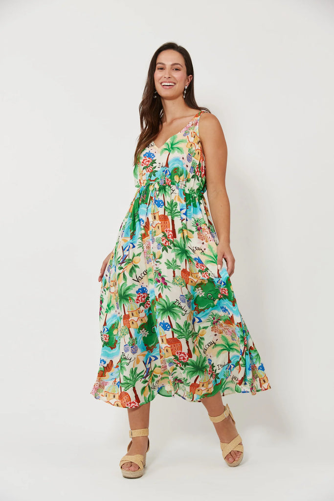 Isola Tank Maxi Dress - Capri