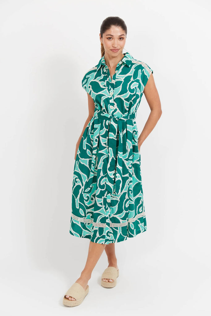 Santos Sleeveless Shirt Dress - Amazon