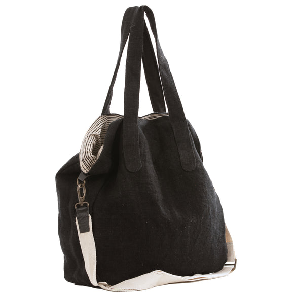 Oversized Juco Tote - Black