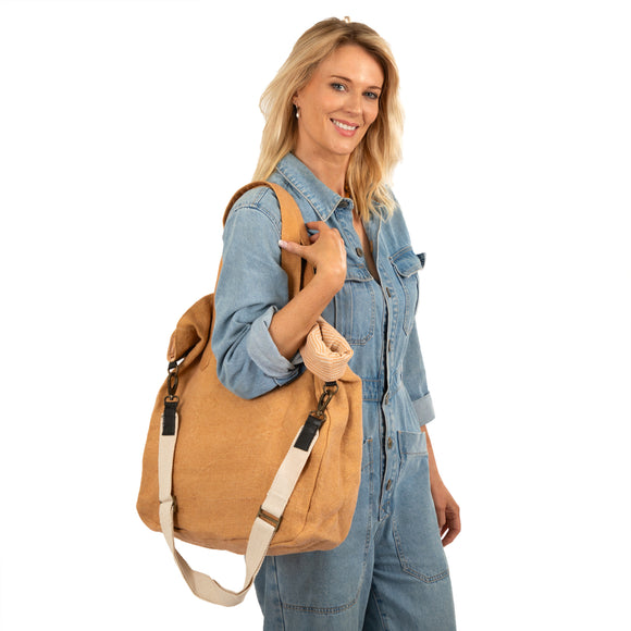 Oversized Juco Tote - Tan