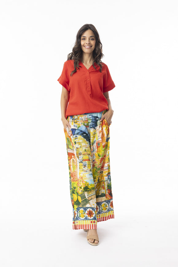 Amalfi Pant By Orientique - Print
