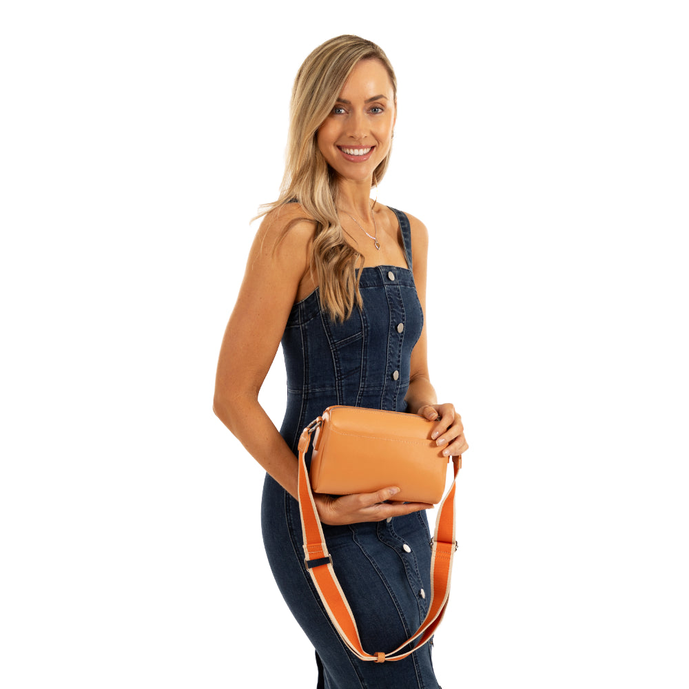 Lizzy Cross Body Bag - Apricot
