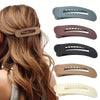 Flat Matte Hair Claw - Beige