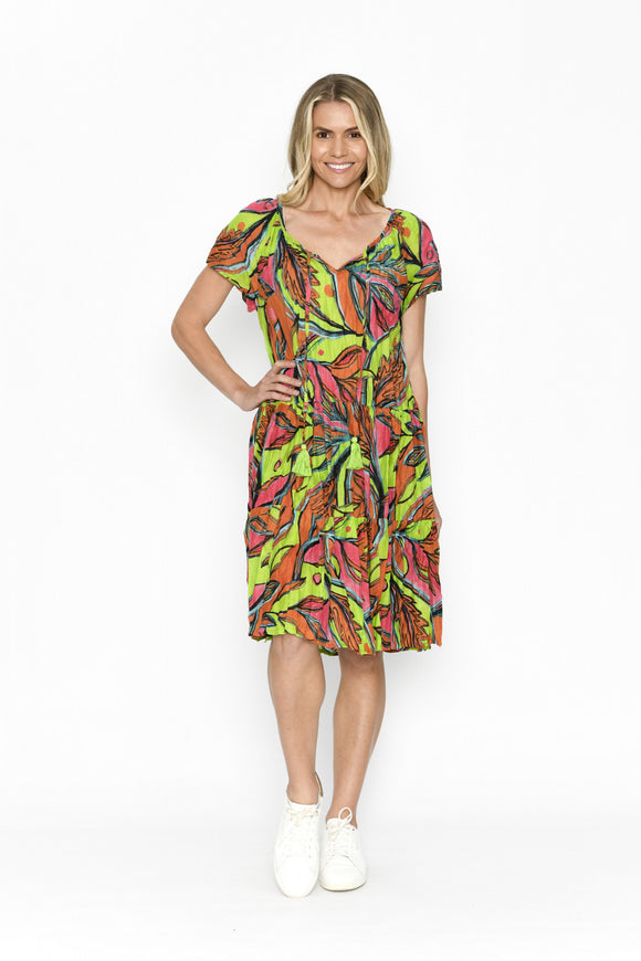 Poppy Dress By One Summer - Fauna Print