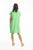 Linen Cap Sleeve Shift Dress - Parrot