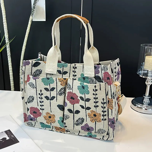 Bohemian Style Floral Pattern Multi Bag