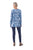 Print Tunic Top By Cafe Latte - Navy Garden