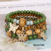 Bohemian Wooden Bead Bracelet - Green