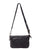Renmark Woven Detail Leather X Body Bag - Black