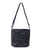 Tamborine Multi Compartment Leather X Body Bag - Black