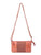 Kiama Woven Panel Detail Leather X Body Bag - Tan