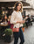 Kiama Woven Panel Detail Leather X Body Bag - Tan