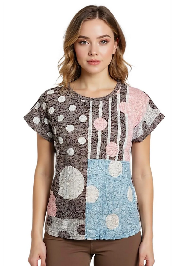 Burn Out Tee By Cafe Latte - Spot Medley
