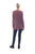 Marle Knit L/Sleeve Tunic Top By Cafe Latte - Wine